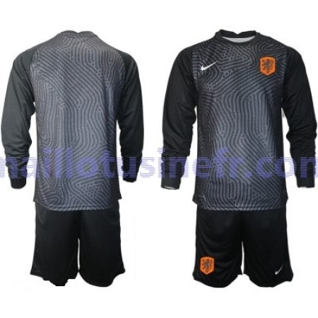 Maillot de Foot Pays-Bas Gardien Domicile UEFA EURO 2020 Manches Longues - Enfant